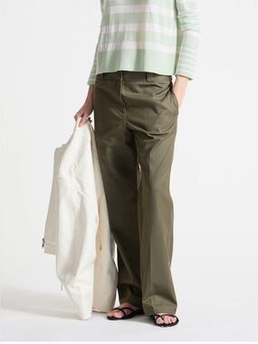 Saint Art Nessa Mid-Rise Straight Leg Pant in Olive